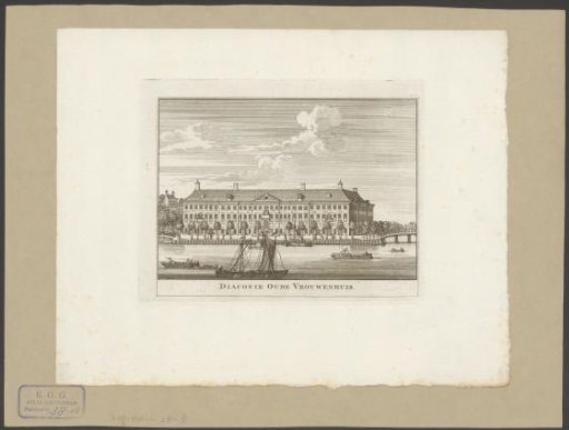 View of the Diaconie Oude Vrouwenhuis in Amsterdam