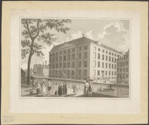 View of the Maagdenhuis in Amsterdam