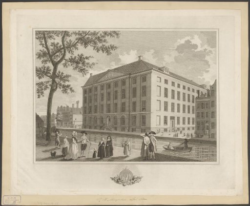 View of the Maagdenhuis in Amsterdam
