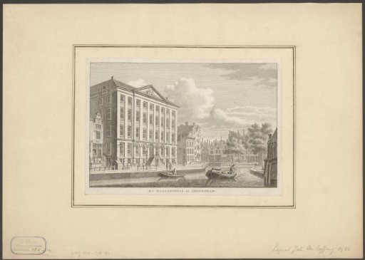 View of the Maagdenhuis in Amsterdam