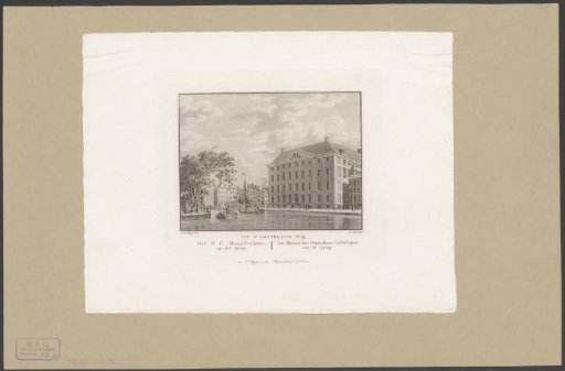View of the Maagdenhuis in Amsterdam