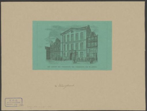 View of the Building of the Association for the Dissemination of Truth in Amsterdam