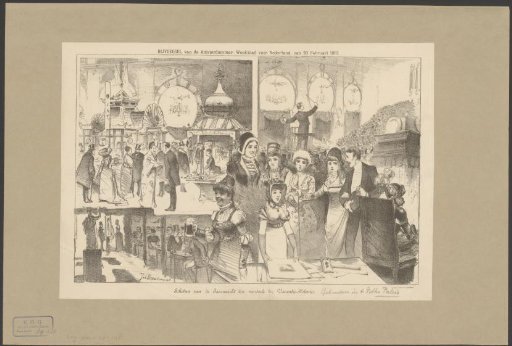 Fair for the benefit of holiday colonies in the Paleis voor Volksvlijt in Amsterdam