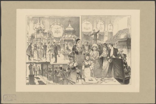 Fair for the benefit of holiday colonies in the Paleis voor Volksvlijt in Amsterdam