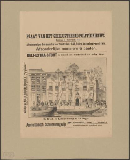 Distribution of Bread and Coffee on the Singel in Amsterdam
