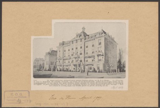 View of the Boerhaave Clinic in Amsterdam