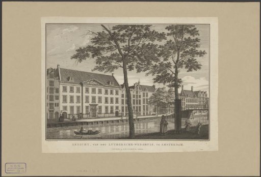 View of the Lutheran Deacon's Orphanage in Amsterdam