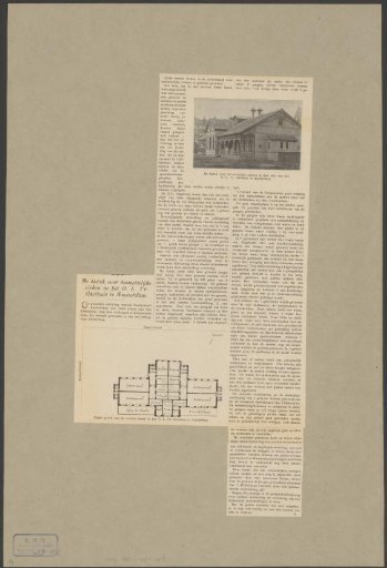View and plan of a barrack for infectious patients at the Our Lady's Hospital in Amsterdam
