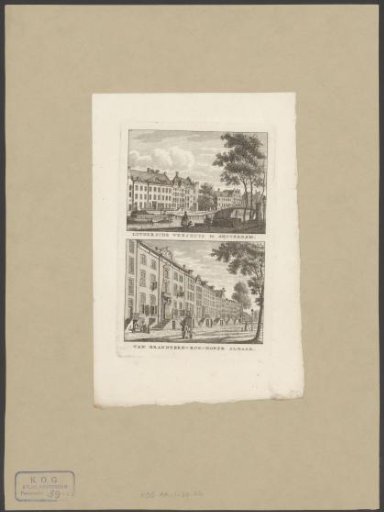 View of the Lutheran Deacon's Orphanage and the Van Brants-Rushofje in Amsterdam
