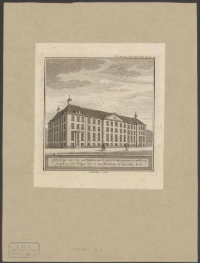 View of the Lutheran Diaconiehuis in Amsterdam