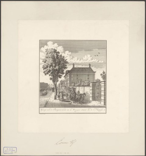 View of the Corvershof in Amsterdam, seen towards the Weesperstraat