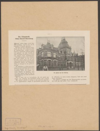 View of the Elisabeth Otter-Knoll Foundation in Amsterdam