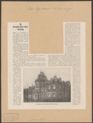 View of the Elisabeth Otter-Knoll Foundation in Amsterdam