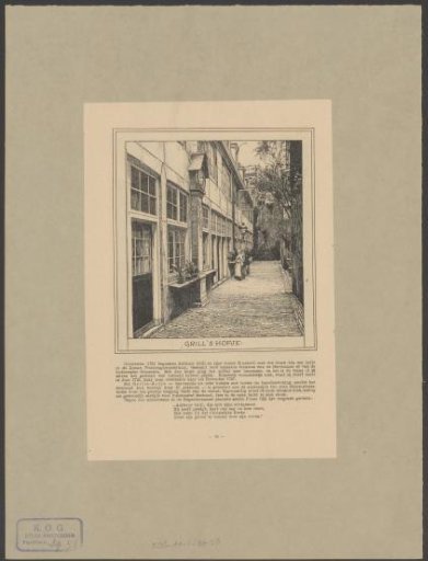 View of Grill's Court in Amsterdam