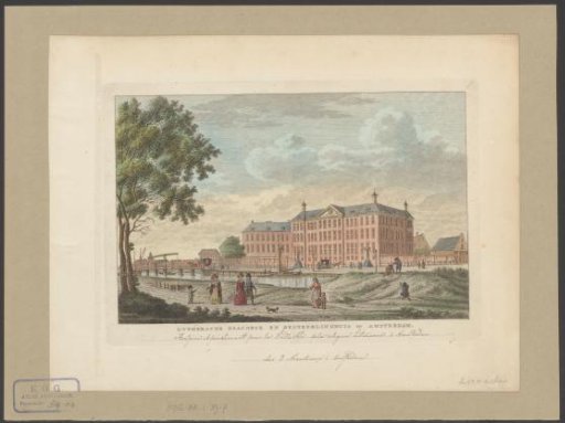 View of the Lutheran Diaconiehuis in Amsterdam