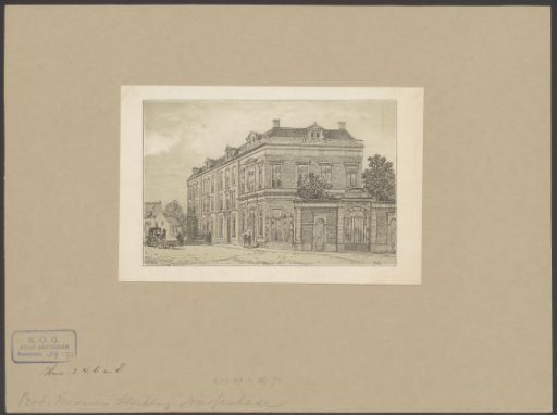 View of the building of the Protestant Widows and Orphans Fund in Amsterdam