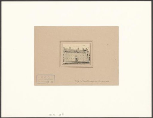View of the Hofje De Zeven Keurvorsten in Amsterdam