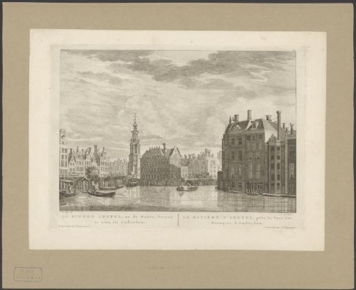 View of the Binnen-Amstel and the Munttoren