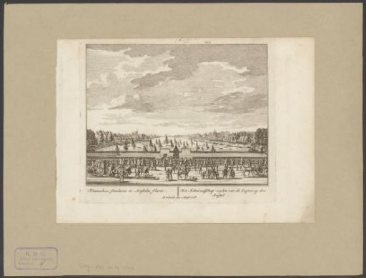 View of ships on the Amstel