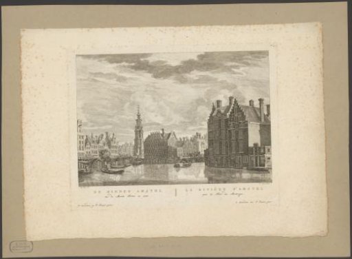 View of the Binnen-Amstel and the Munttoren