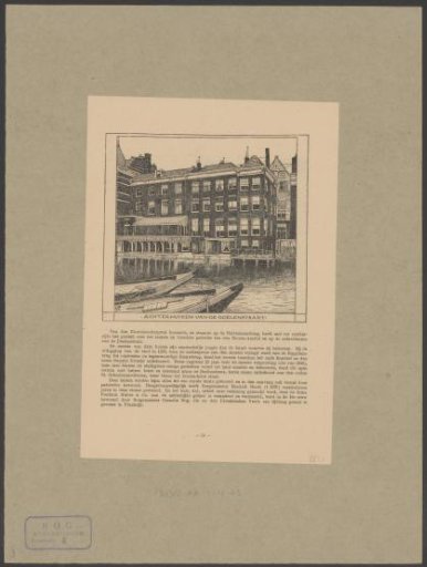 View of the rear houses of the Doelenstraat