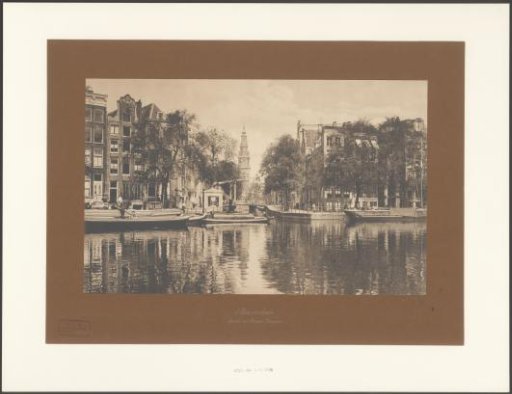 View of the Groenburgwal and the Zuiderkerk tower