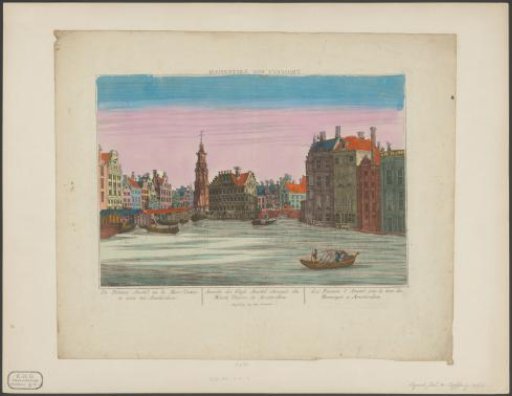 View of the Binnen-Amstel and the Munttoren