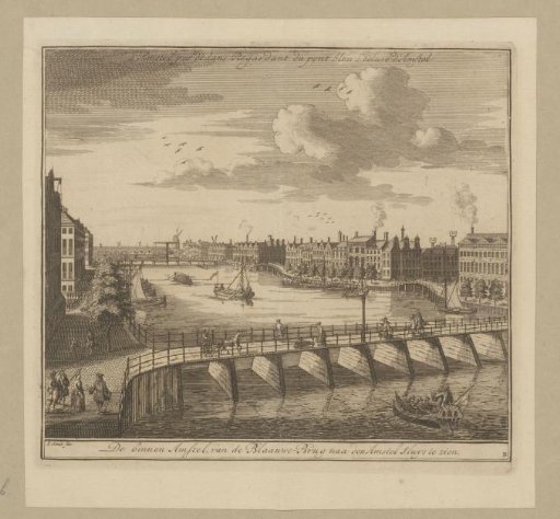 View of the Binnen-Amstel from the Blauwbrug