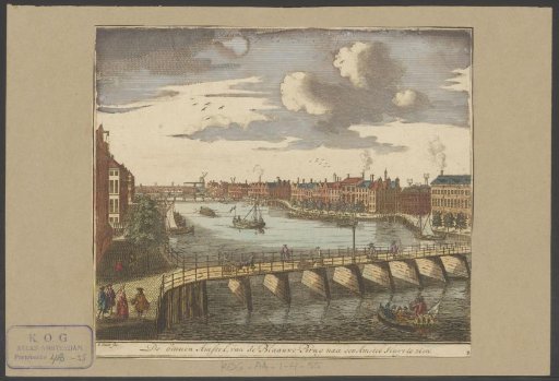 View of the Binnen-Amstel from the Blauwbrug