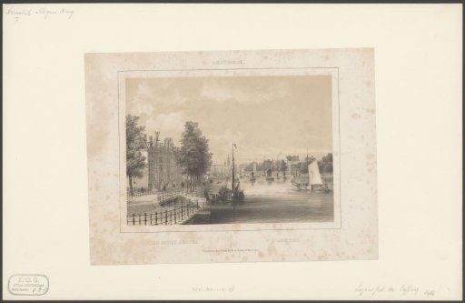 View of the Binnen-Amstel and the Magere Brug