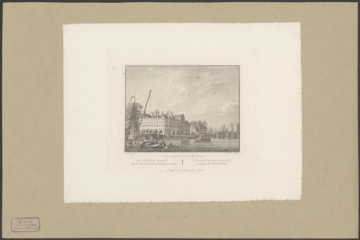 View of the Binnen-Amstel at the Blauwbrug