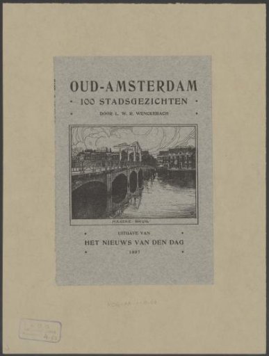 Title Page for: Oud-Amsterdam 100 Stadsgezichten, 1907