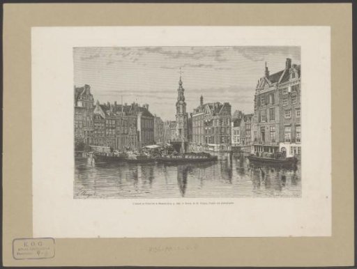 View of the Binnen-Amstel and the Muntplein