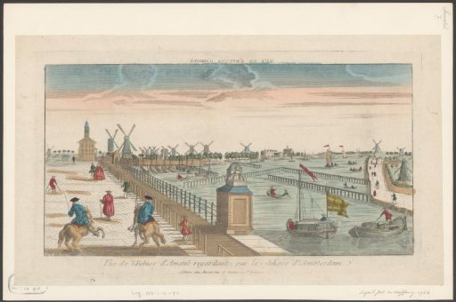 View of the Binnen-Amstel and the Hogesluis