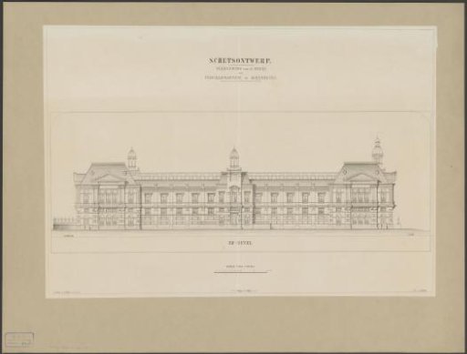 Design for the Side Facade of a New Exchange in Amsterdam