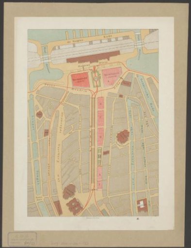 Plan of the station square and exchange area in Amsterdam
