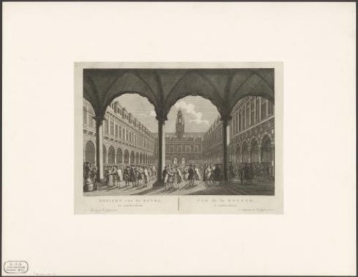 View of the courtyard of the Beurs of Hendrik de Keyser in Amsterdam