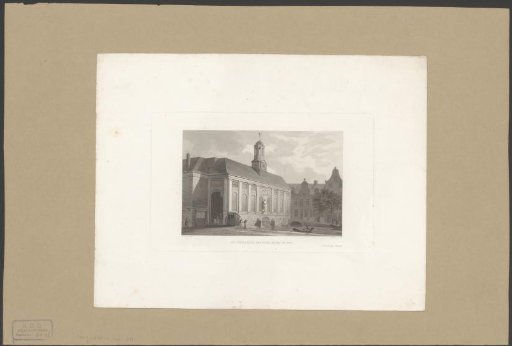 View of the rear of the Beurs of Hendrik de Keyser in Amsterdam, after 1670