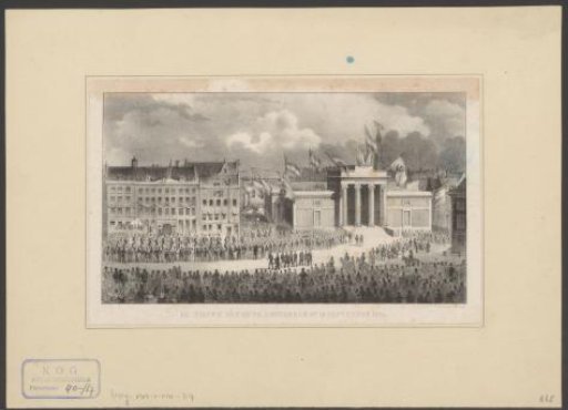 View of the Beurs van Zocher in Amsterdam at the Opening on 10 September 1845