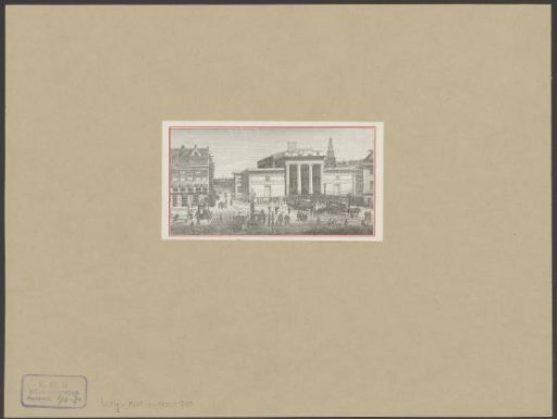 View of the Beurs van Zocher in Amsterdam