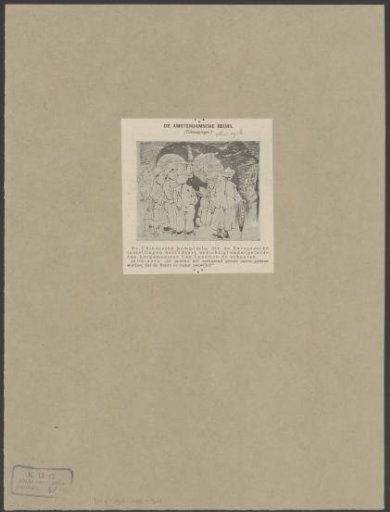 Satirical Print on the Visit of a Chinese Delegation to the Collapsing Beurs van Berlage