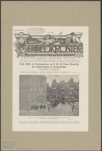 Opening of the Beurs van Berlage with Wilhelmina, Queen of the Netherlands, and Hendrik, Prince of the Netherlands