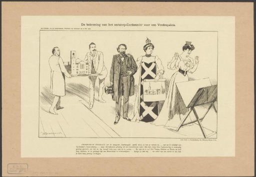 Amsterdam Maiden looks worried as the Hague Maiden chooses a design by Cordonnier