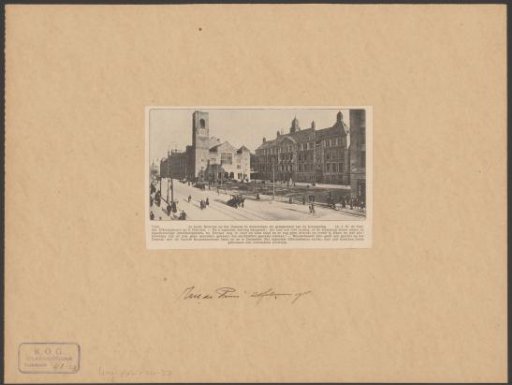 View of the Merchant Exchange and the Stock Exchange in Amsterdam