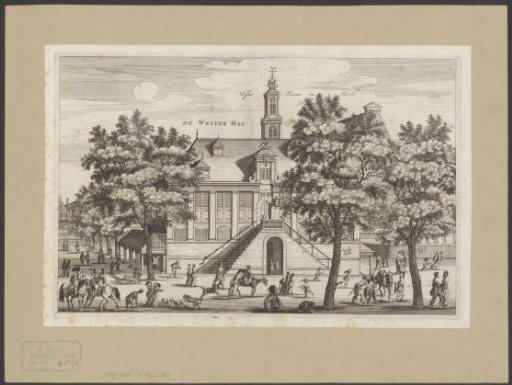 View of the Westerhal in Amsterdam