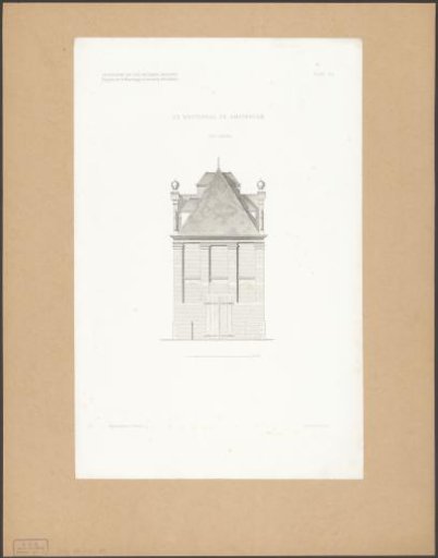 Side facade of the Westerhal in Amsterdam