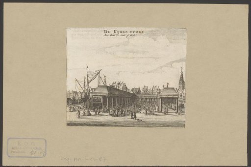 View of the Grain Exchange in Amsterdam