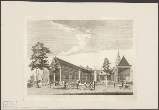View of the Grain Exchange in Amsterdam