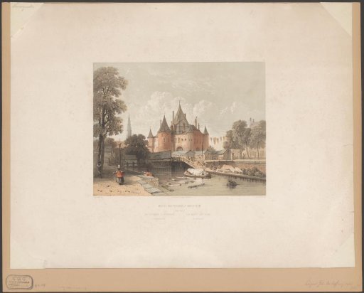 View of the Fish Market and the Waag on the Nieuwmarkt in Amsterdam