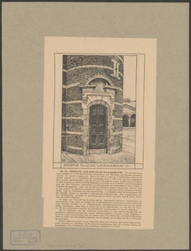 Gate of the Theatrum Anatomicum in the Waag on the Nieuwmarkt